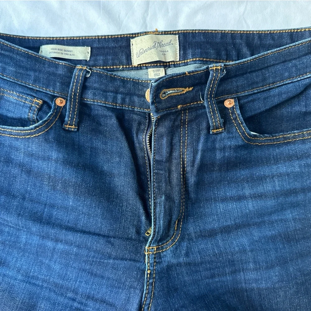 Universal Thread Dark Blue Skinny Jeans - Picture 4 of 6
